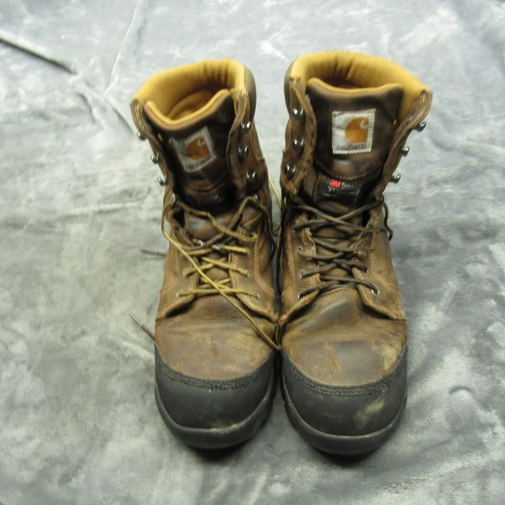Carhartt Mens Boots 10.5 Brown Insulated Waterproof Rugged‎ Flex Composite Toe
